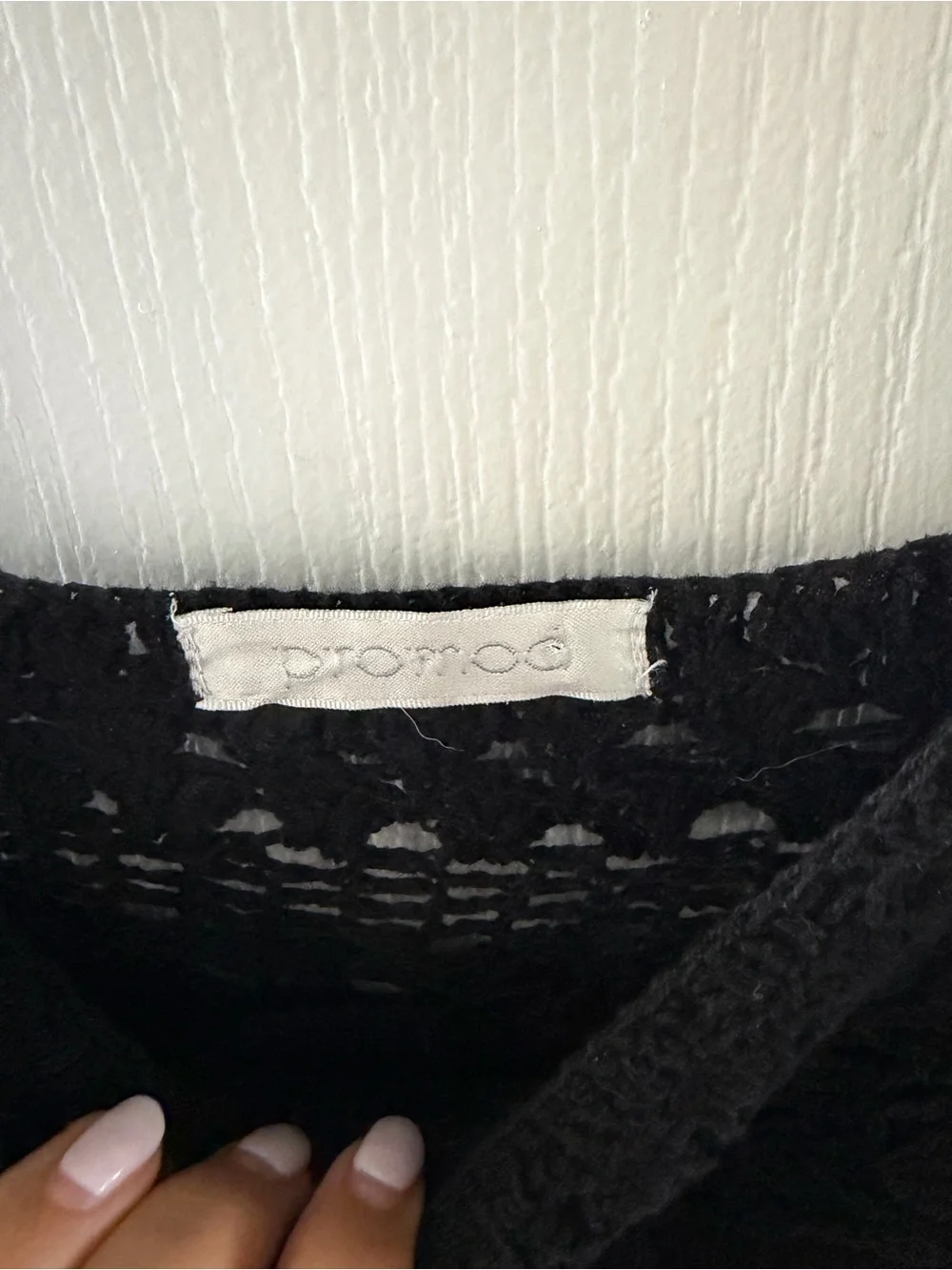 Promod Black Crochet Yoke Camisole - Picture 3 of 5